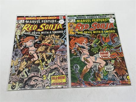 2 RED SONJA SHE-DEVIL WITH A SWORD COMICS - #2-3