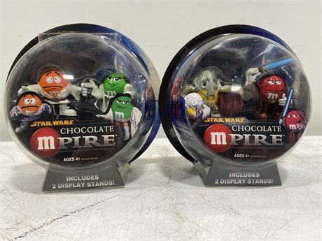 LOT OF 2 STAR WARS M&M CHOCOLATE EMPIRE FIGURES NEW IN BOX