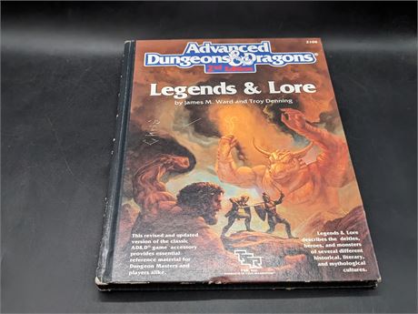ADVANCED DUNGEONS & DRAGONS 2ND EDITION - HARDCOVER BOOK - EXCELLENT CONDITION