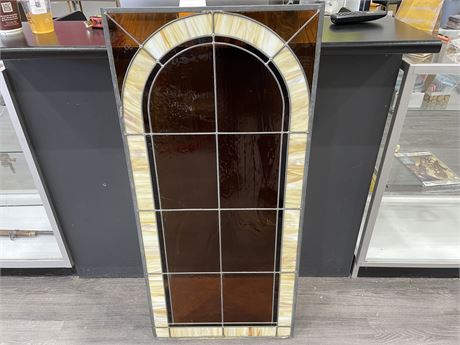LARGE STAIN GLASS PANELS 21”x46”