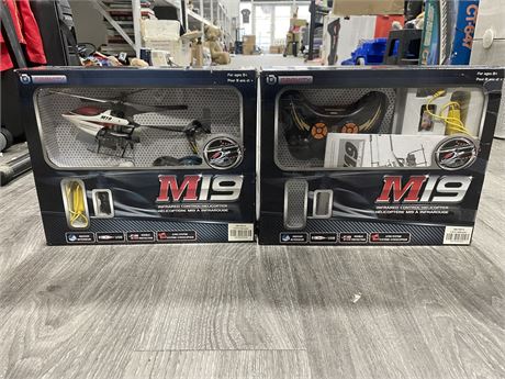 2 IN BOX M19 INFRARED RC HELICOPTERS
