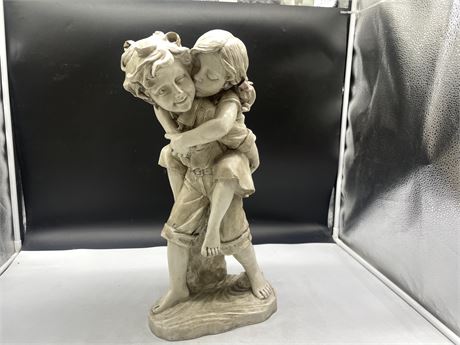 BOY AND GIRL STATUE 18”