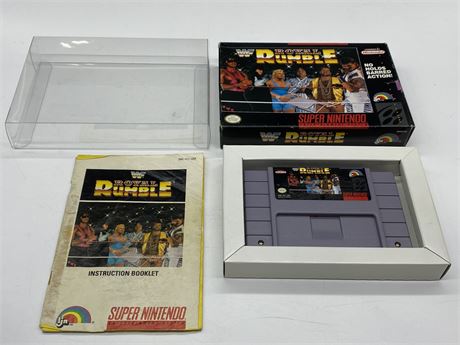WWF ROYAL RUMBLE - SNES COMPLETE WITH BOX & MANUAL - EXCELLENT CONDITION