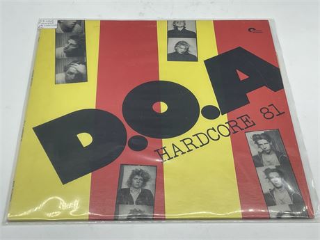 D.O.A - HARDCORE 81 / RECORDED IN VANCOUVER - EXCELLENT (E)