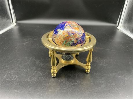SMALL WORLD GLOBE ON SPINNING STAND