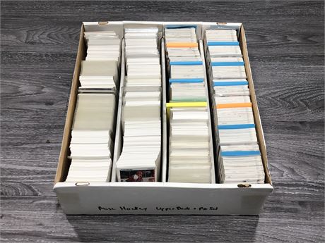 BOX OF MISC UPPER DECK & PRO SET NHL CARDS