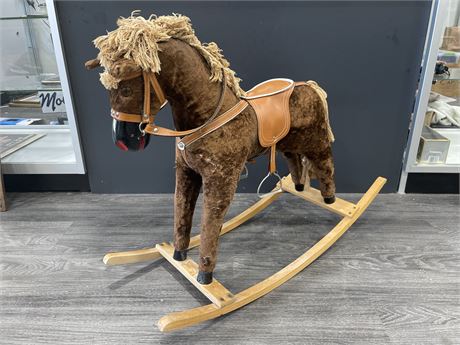 VINTAGE ROCKING HORSE 27” TALL 32” WIDE