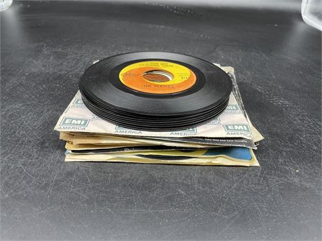 (~22) BEATLES 45’s (MOSTLY SCRATCHED)