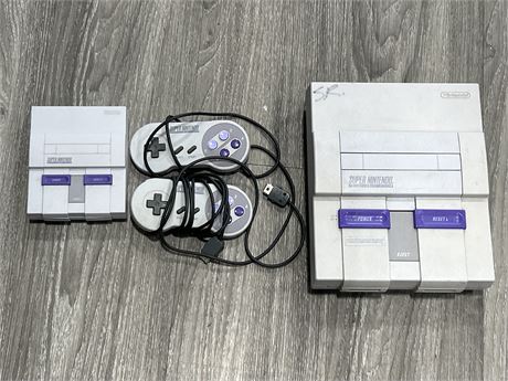 UNTESTED Super top Nintendo SNES Console lot