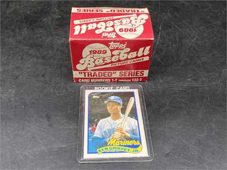 1989 TOPPS TRADED MLB COMPLETE SET W/ GRIFFEY JR ROOKIE
