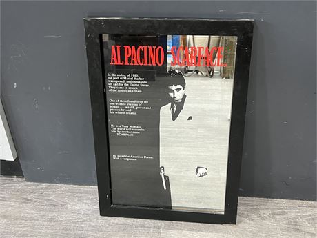 AL PACINO SCARFACE MIRRORED PICTURE (14”x20”)