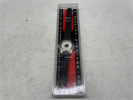 GIVENCHY WATCH IN DISPLAY CASE