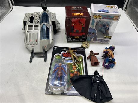 ASSORTED TOY LOT - INCLUDES NEW/SEALED ITEMS & STAR WARS