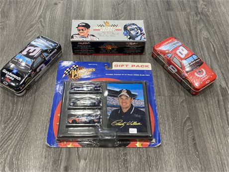 LOT OF NASCAR COLLECTABLES (1 CAR SIGNED)
