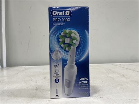 (NEW) ORAL-B PRO 1000 RECHARGEABLE TOOTHBRUSH
