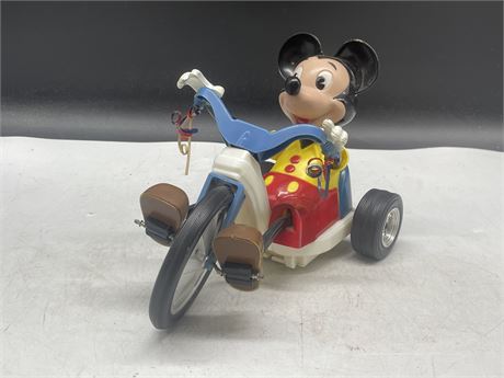 MARX TOYS MICKEY MOUSE - LITTLE BIG WHEEL TRICYCLE BATTERY OPERATE
