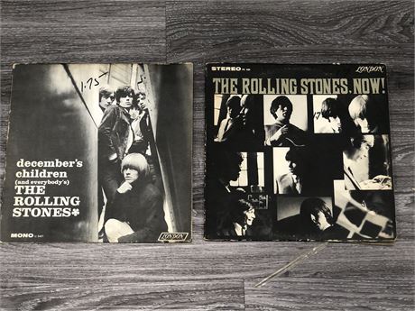 2 ROLLING STONES RECORDS SCRATCHED