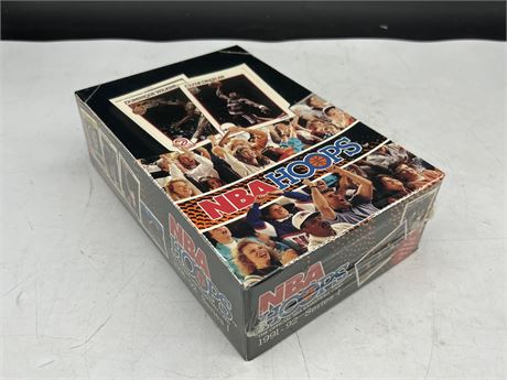 SEALED 1991/92 NBA HOOPS SERIES 1 BOX