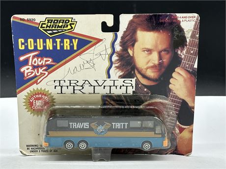 NEW 1992 SIGNED TRAVIS TRITT COUNTRY TOUR BUS