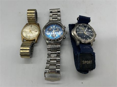 3 MENS WATCHES