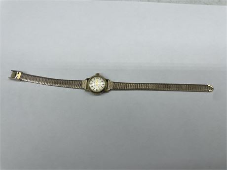 AUTOMATIC SWISS MADE IMPERIAL VINTAGE LADIES WATCH 1/20 10K G.F. 21 JEWELS