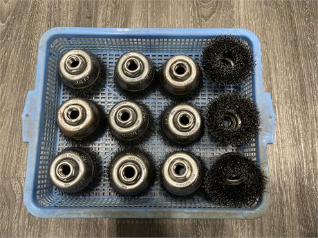 12 NEW WIRE WHEEL CUP BRUSHES