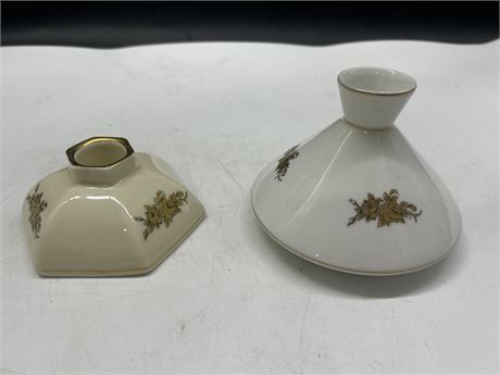 2 MCM PORTSGRUND NORGE CANDLE HOLDERS
