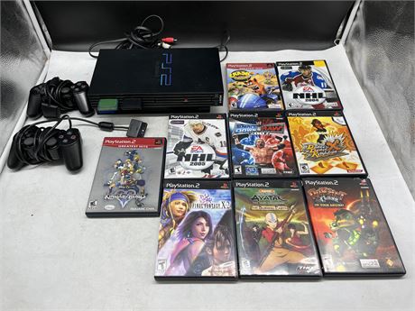 PS2 COMPLETE WITH 9 GAMES