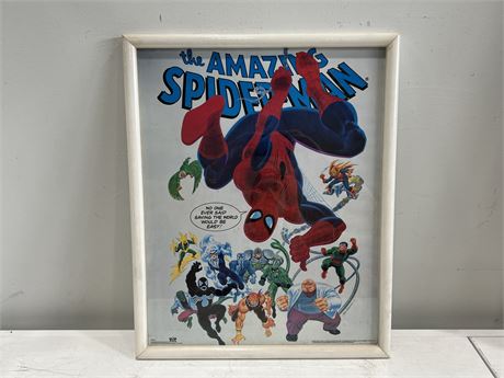 1990 AMAZING SPIDER-MAN POSTER IN FRAME (17”x21”)