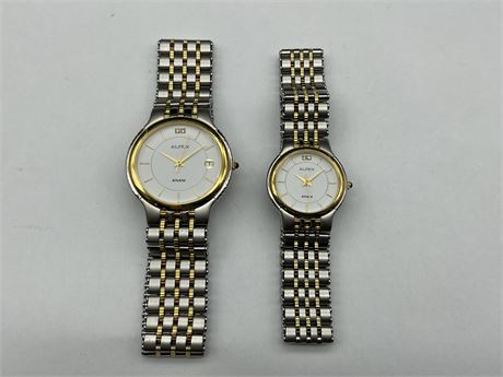 HIS & HERS MATCHING ALPEX ANAM WATCHED ORIGINAL