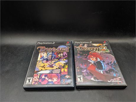 COLLECTION OF DISGAEA GAMES - VERY GOOD CONDITION - PS2