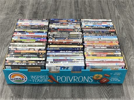 LARGE TRAY OF DVD’S