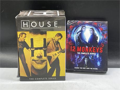 HOUSE DVD COMPLETE SERIES & 12 MONKEYS BLU-RAY COMPLETE SERIES