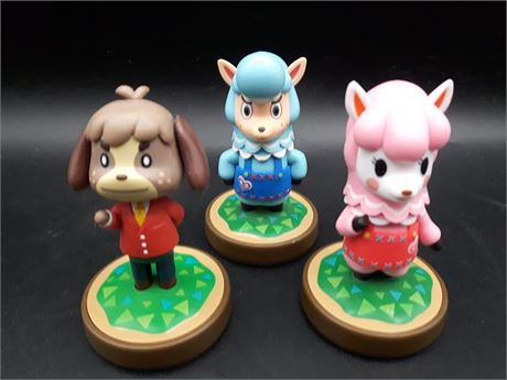 COLLECTION OF ANIMAL CROSSING AMIIBOS - VERY GOOD CONDITION
