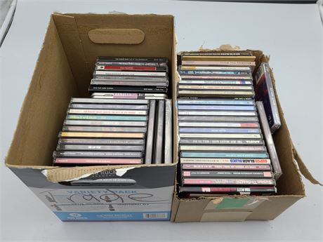 2 BOXES OF MISC CDS
