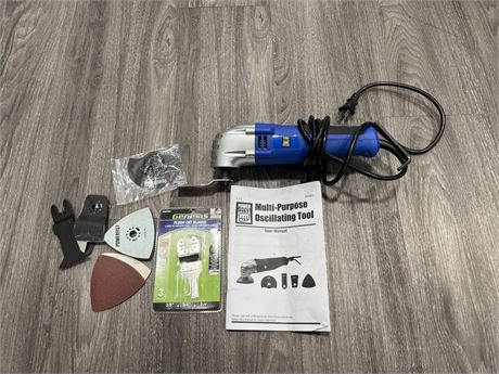 POWER FIST OSCILLATING TOOL W/ ATTACHMENTS & ECT