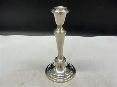 GORHAM STERLING CANDLE STICK (9” tall)