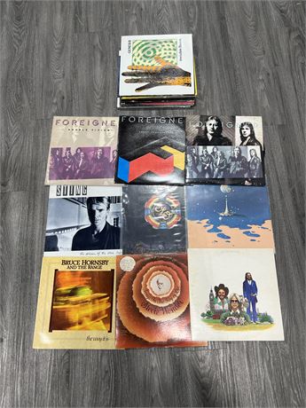 23 MISC RECORDS - MOST ARE SLIGHTLY SCRATCHED
