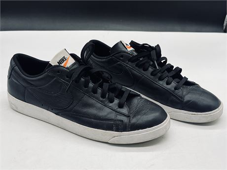 Nike blazer all sales black leather