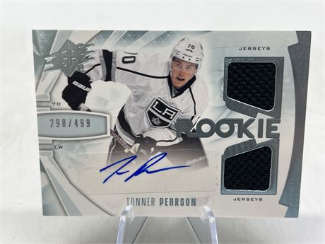 ROOKIE TANNER PEARSON AUTO / PATCH CARD #298/499