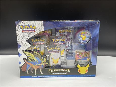 POKÉMON CELEBRATIONS DELUXE PIN COLLECTION - BOX - 6 PACKS