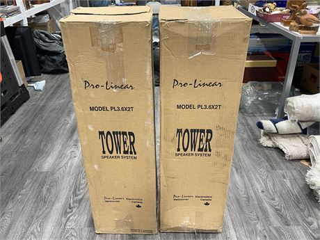 PRO-LINER TOWER SPEAKERS (38” TALL)