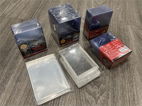 LOT OF NEW CARD TOP LOADERS / SLEEVES