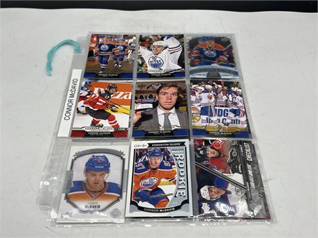LOT OF CONNOR MCDAVID CARDS