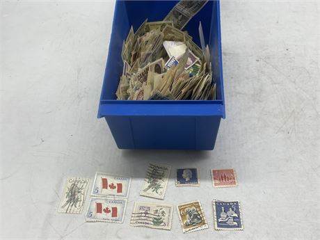 BOX OF STAMPS