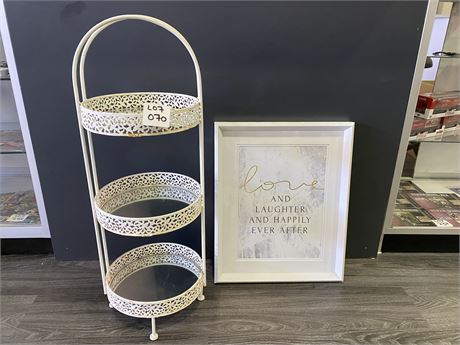 DECORATIVE STAND AND PICTURE