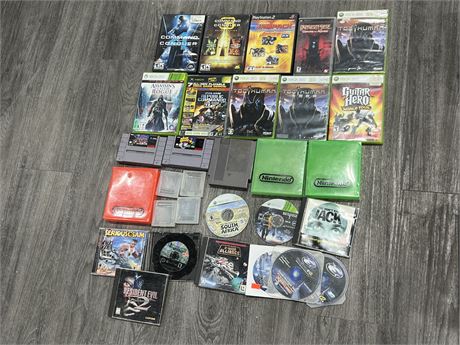 LOT OF MISC VIDEO GAMES & ACCESSORIES