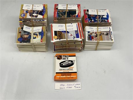 LOT OF 1990s NHL CARDS