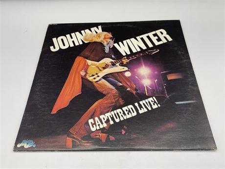 JOHNNY WINTER - CAPTURED LIVE - VG+