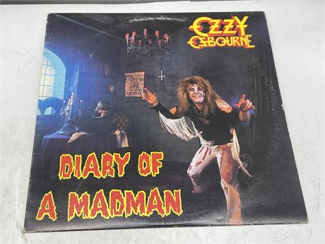 OZZY OZBOURNE - DIARY OF A MADMAN - VG+ (LIGHT SCRATCHING)